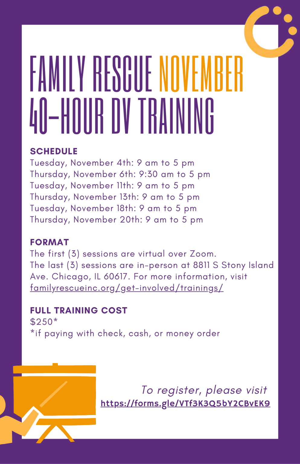 Family Rescue's 40HR DV Training - Illinois Certified Domestic Violence ...